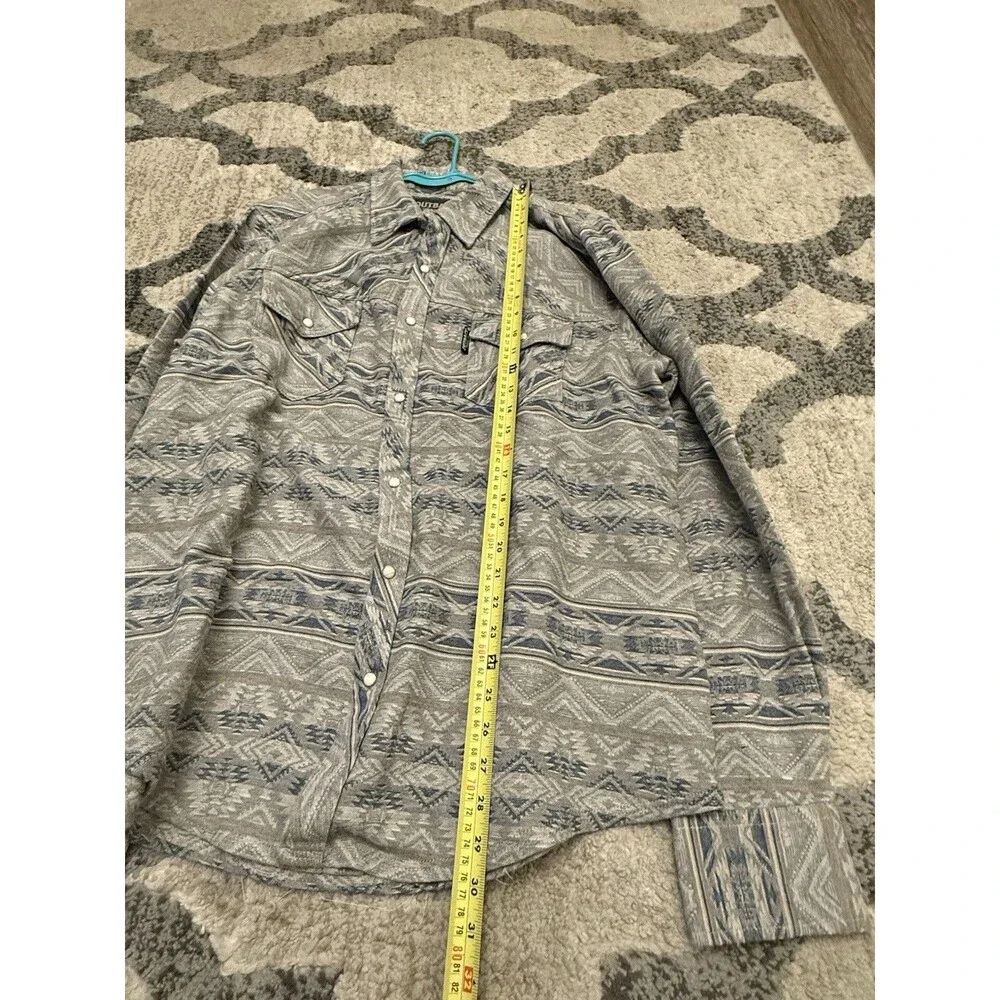 Outback‎ Trading Co Men's Lucas Long Sleeve Performance Shirt Grey XL - Picture 9 of 10